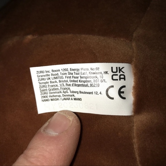 Cute Brown Bear Plush with Chocolate Design - Picture 7 of 11